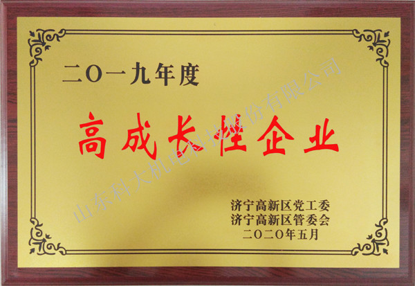 2019高成長(zhǎng)性企業(yè)